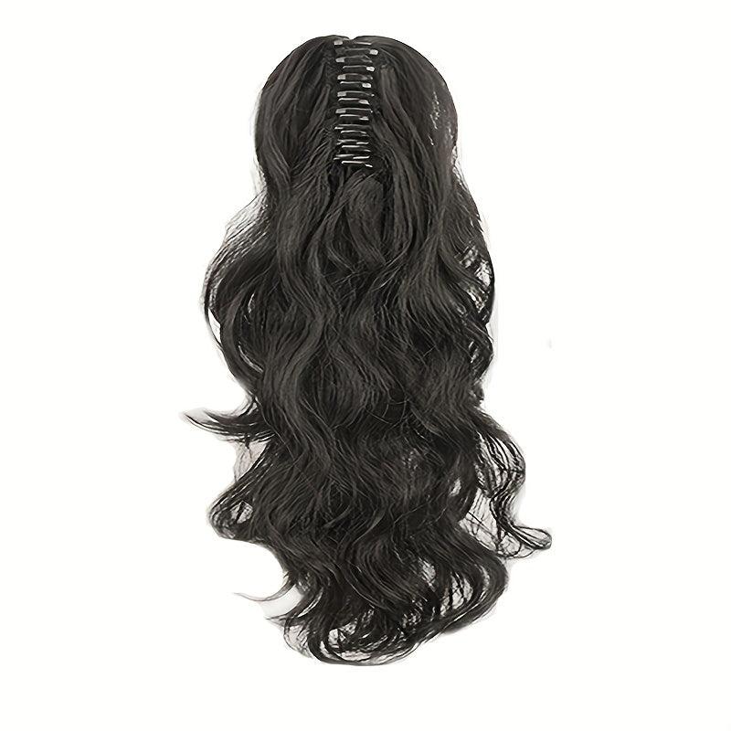 Body Wave Claw Clip In Ponytail Real Human Hair For Women Natural Pony Tail