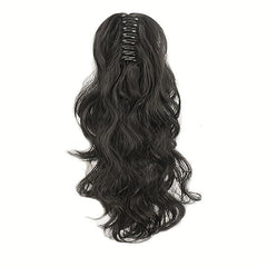 Body Wave Claw Clip In Ponytail Real Human Hair For Women Natural Pony Tail