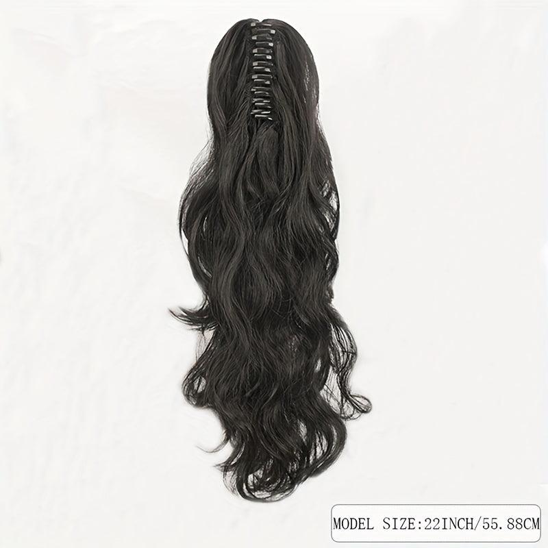 Body Wave Claw Clip In Ponytail Real Human Hair For Women Natural Pony Tail
