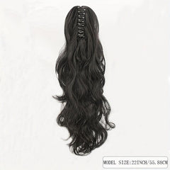 Body Wave Claw Clip In Ponytail Real Human Hair For Women Natural Pony Tail