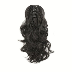 Body Wave Claw Clip In Ponytail Real Human Hair For Women Natural Pony Tail