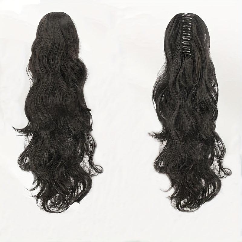 Body Wave Claw Clip In Ponytail Real Human Hair For Women Natural Pony Tail