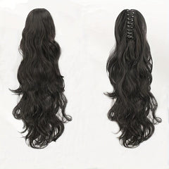 Body Wave Claw Clip In Ponytail Real Human Hair For Women Natural Pony Tail