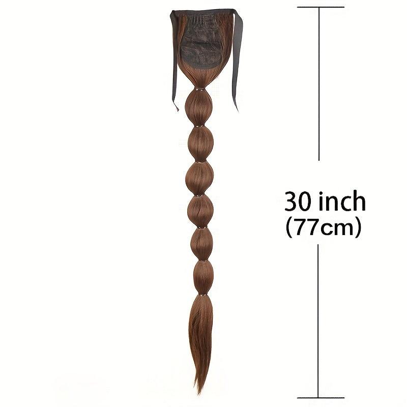 Long Braided Ponytail Synthetic Extensions