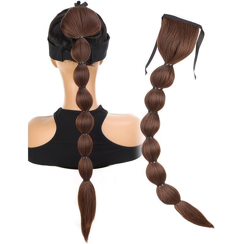 Long Braided Ponytail Synthetic Extensions