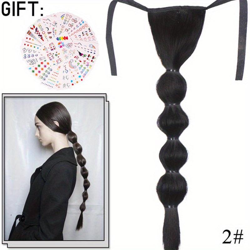 Long Braided Ponytail Synthetic Extensions