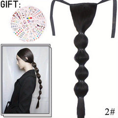Long Braided Ponytail Synthetic Extensions