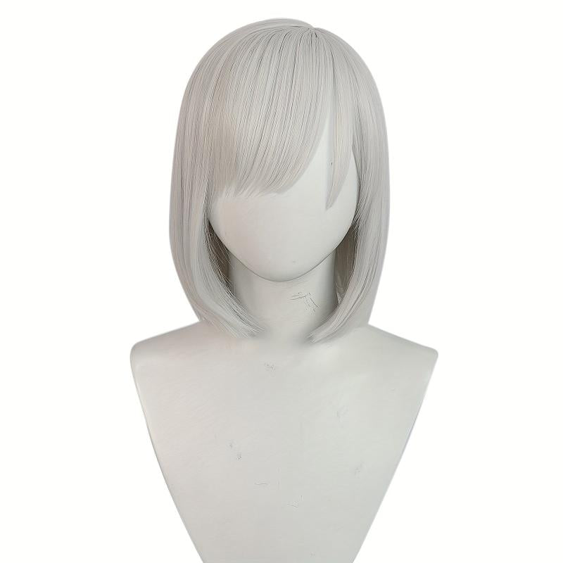 Short Silvery Anime Cosplay Wig for Party
