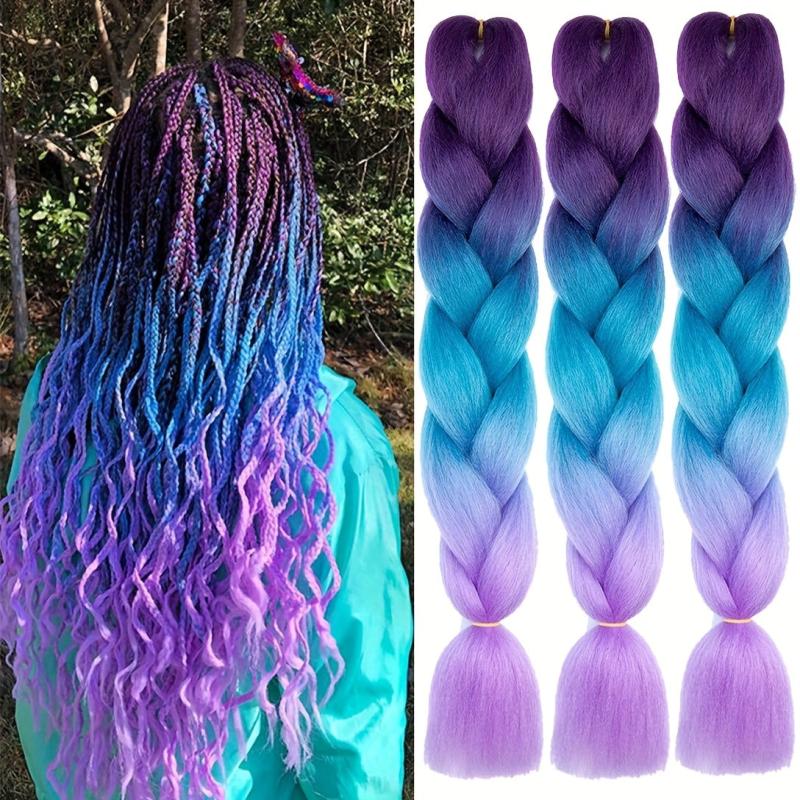 60 96 Cm Jumbo Braid Extensions Ombre Hair Packs For Women Girls