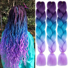 60 96 Cm Jumbo Braid Extensions Ombre Hair Packs For Women Girls