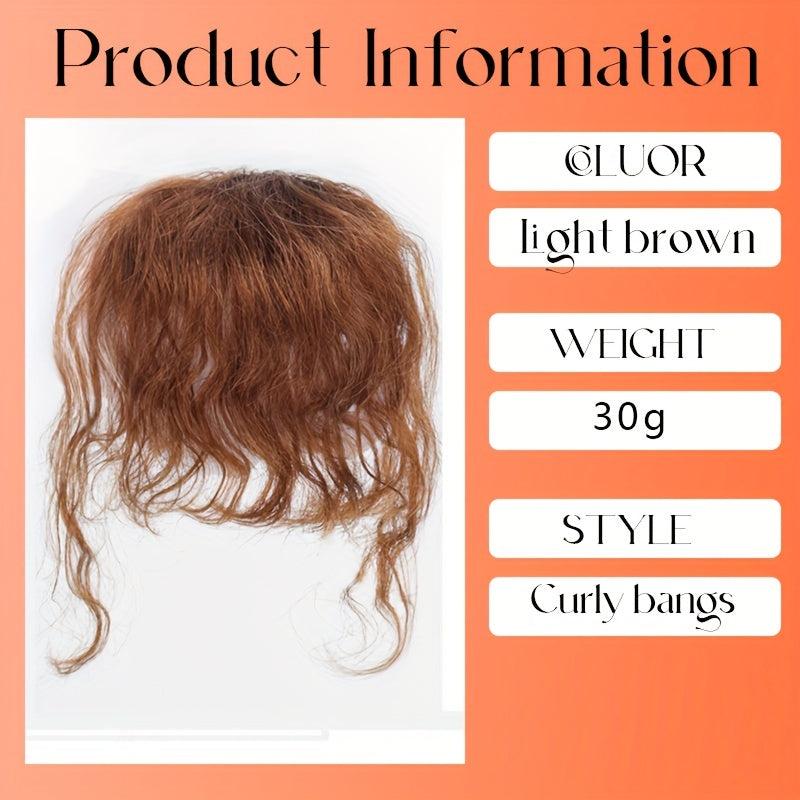 Curly Human Hair Bangs With Sideburns Clip In Extensions