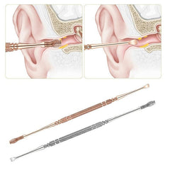 Stainless Steel Spiral Ear Wax Remover with Flexible Design