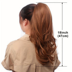 Synthetic Blonde Ponytail Extension Curly Hairpiece Short Bun
