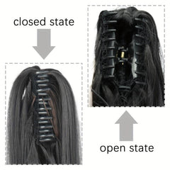Long Curly Wavy Ponytail Extensions Synthetic Clip In Hair Extensions