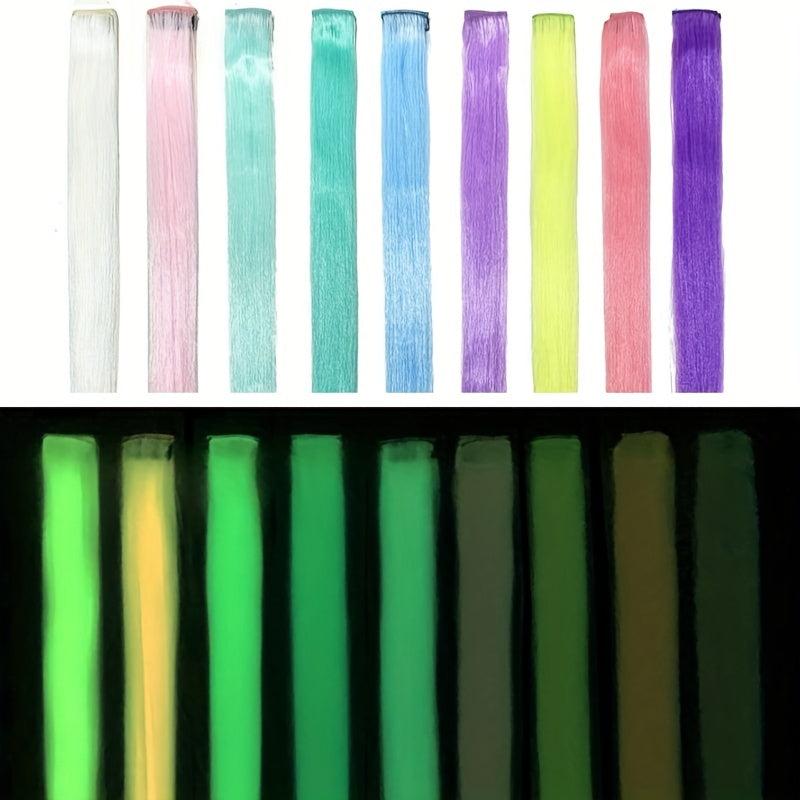 Party Highlight Clip In Colored Hair Extensions