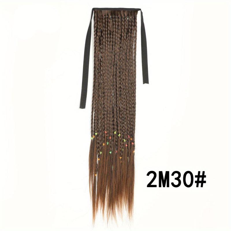 French Twist Braid Ponytail Synthetic Hair Extensions Bundle