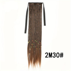 French Twist Braid Ponytail Synthetic Hair Extensions Bundle