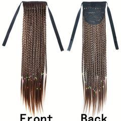 French Twist Braid Ponytail Synthetic Hair Extensions Bundle