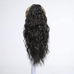 Long Curly Wavy Ponytail Extensions Synthetic Clip In Hair