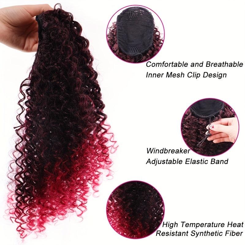 Deep Curl Drawstring Ponytail Extension
