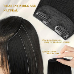 Straight Hair Pieces Synthetic Clip In Extensions for Daily Use