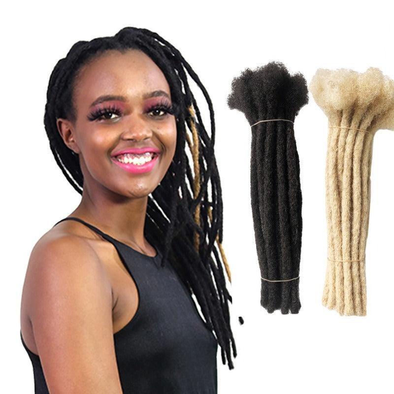 10pcs Human Hair Dreadlocks Extension for Twist Braiding