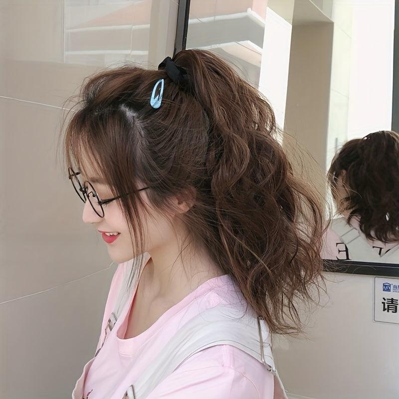 Water Wave Ponytail Extensions Curly Wavy Hair Ties Wrap Around