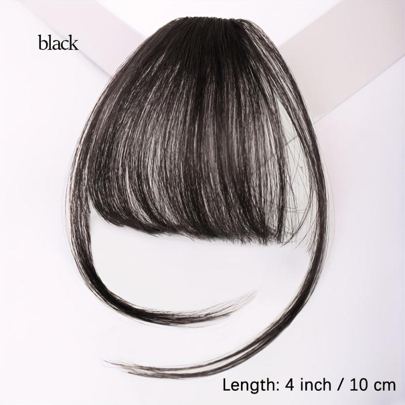 Wispy Air Bangs Clip In Hair Extensions Synthetic Hairpieces for Natural Look