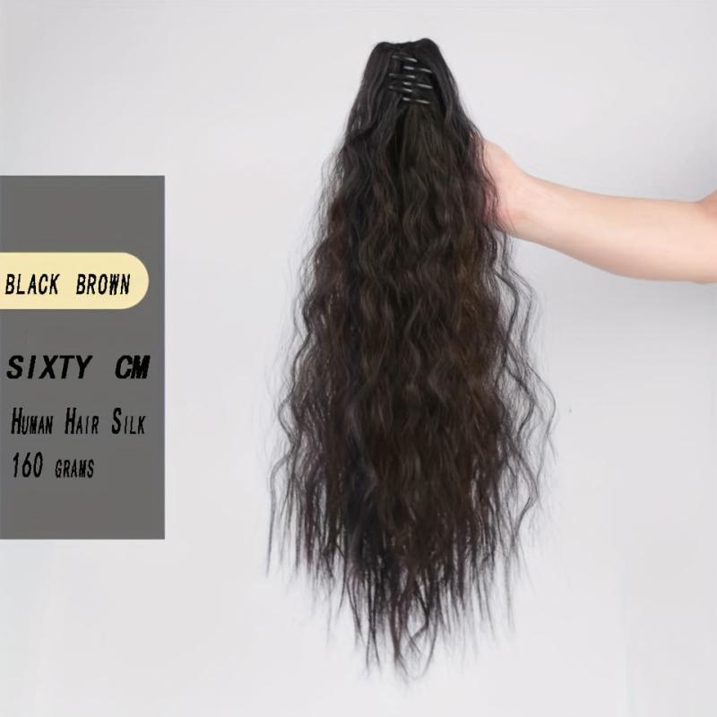 Claw Ponytail Curly Wavy Extensions Natural Looking