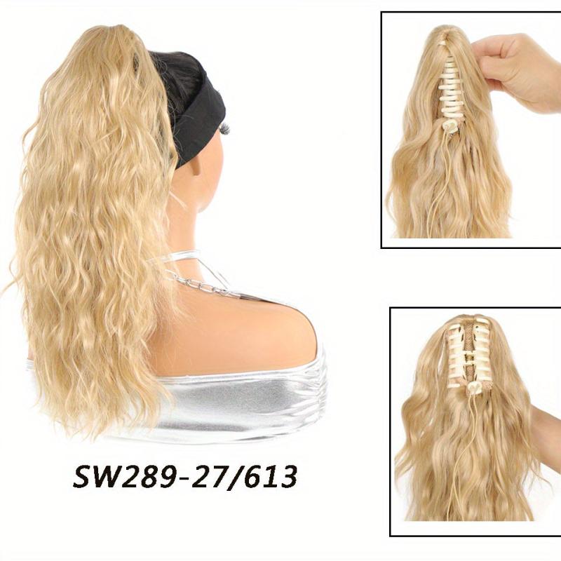 Long Curly Hair Ponytail Grip Extension