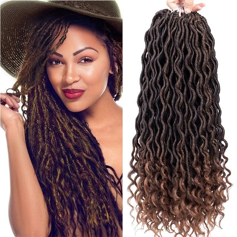 Stylish Goddess Locs Crochet Hair Extensions with Curly Ends