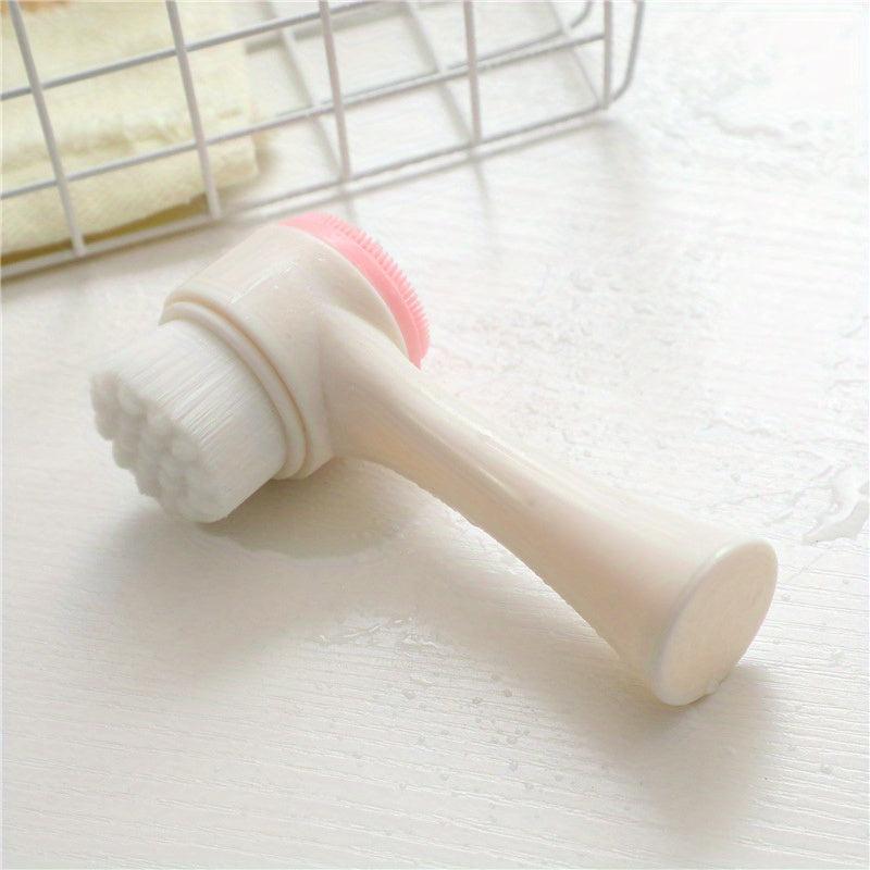 Double Side Facial Brush Soft Bristles Skin Care Silicone Face Brush