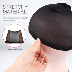 12 Pieces Stretchy Nylon Wig Caps for Women One Size Fits Most Hair Styles