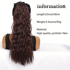 Curly Synthetic Clip In Hair Extensions Natural Looking For Daily Use