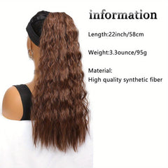 Curly Synthetic Clip In Hair Extensions Natural Looking For Daily Use