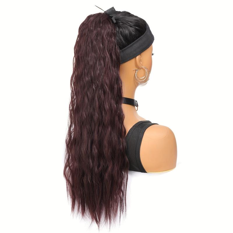 Curly Synthetic Clip In Hair Extensions Natural Looking For Daily Use