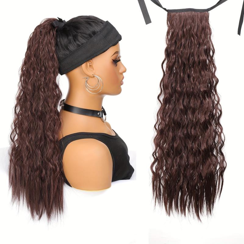Curly Synthetic Clip In Hair Extensions Natural Looking For Daily Use