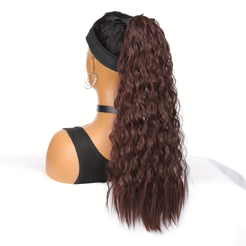 Curly Synthetic Clip In Hair Extensions Natural Looking For Daily Use