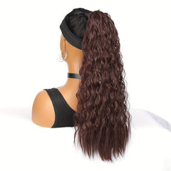 Curly Synthetic Clip In Hair Extensions Natural Looking For Daily Use