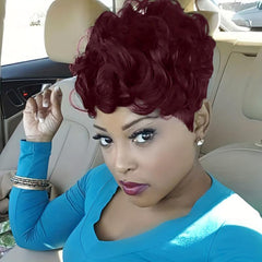 Pixie Cut Wig Short Curly Wigs For Women Synthetic Wig Beginners Friendly