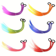 Colorful Wigs Beauty Hair Bands Headwear Twist Braid Rope Ponytail