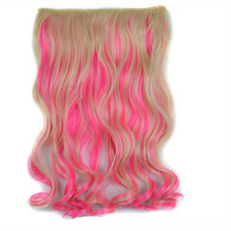 Curly Clip-In Hair Extension Synthetic Wig Natural Lifelike