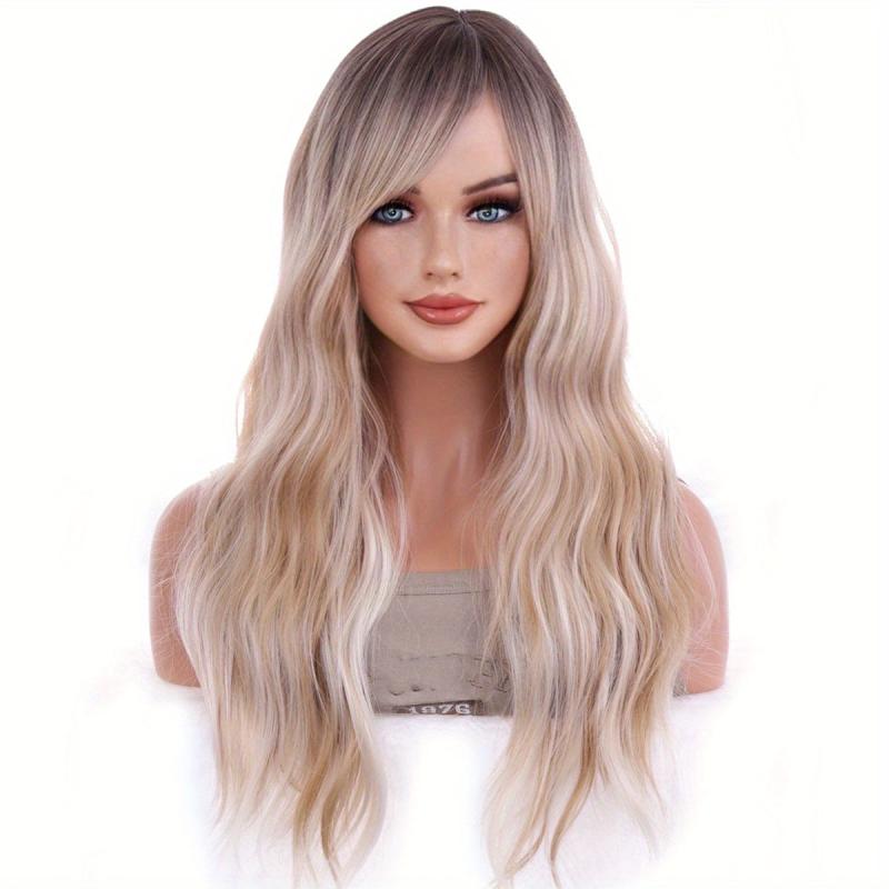 Long Body Wave Two Tone Synthetic Wigs For Women