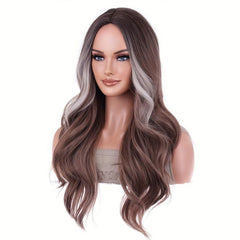 Long Body Wave Two Tone Synthetic Wigs For Women