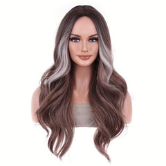 Long Body Wave Two Tone Synthetic Wigs For Women