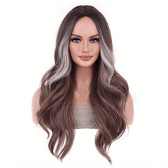 Long Body Wave Two Tone Synthetic Wigs For Women