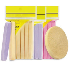 12pcs Compressed Face Cleaning Wash Puff Sponge Stick Makeup Removal Pad