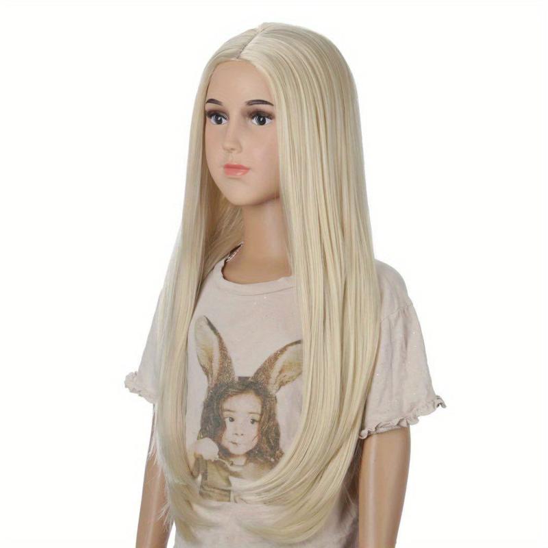 Long Straight Synthetic Wig Anime Cosplay Wig For Halloween Cosplay Party