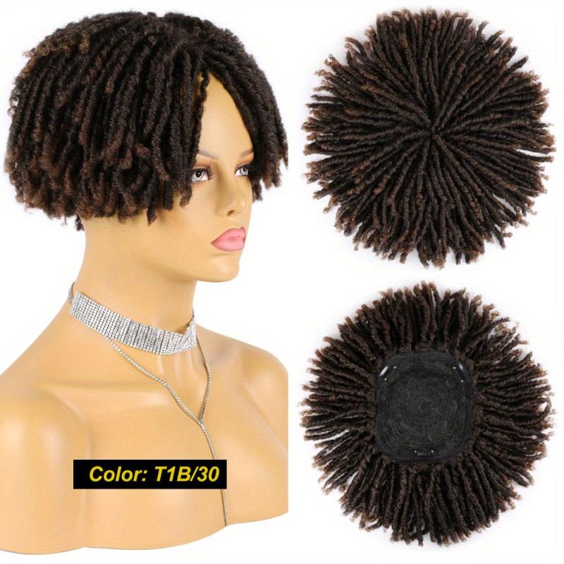 Synthetic Dreadlock Hair Topper with Clip In Braids for Men and Women