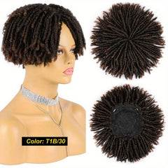 Synthetic Dreadlock Hair Topper with Clip In Braids for Men and Women